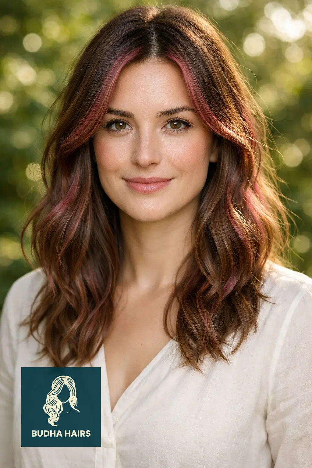 30 Best Pink Highlights in Brown Hair: Top Ideas for 2026 8 Berry Pink "Sun-Kissed" Highlights
