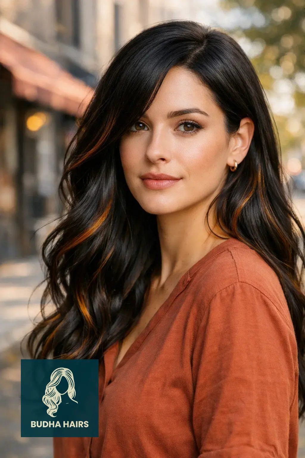 30 Best Honey Brown Balayage Ideas for an Expensive Look 29 Black-Chocolate with "Nectar" Painting