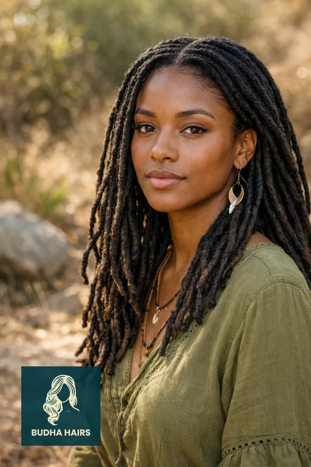 Middle Part Hairstyles for Black Women: 30 Best Trendy Styles 6 Bohemian Faux Locs with a Middle Part