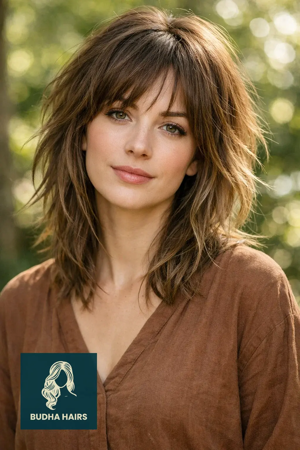 30 Cute Lob Hairstyles for Thin Hair 24 Bohemian Wolf-Style Shag Lob