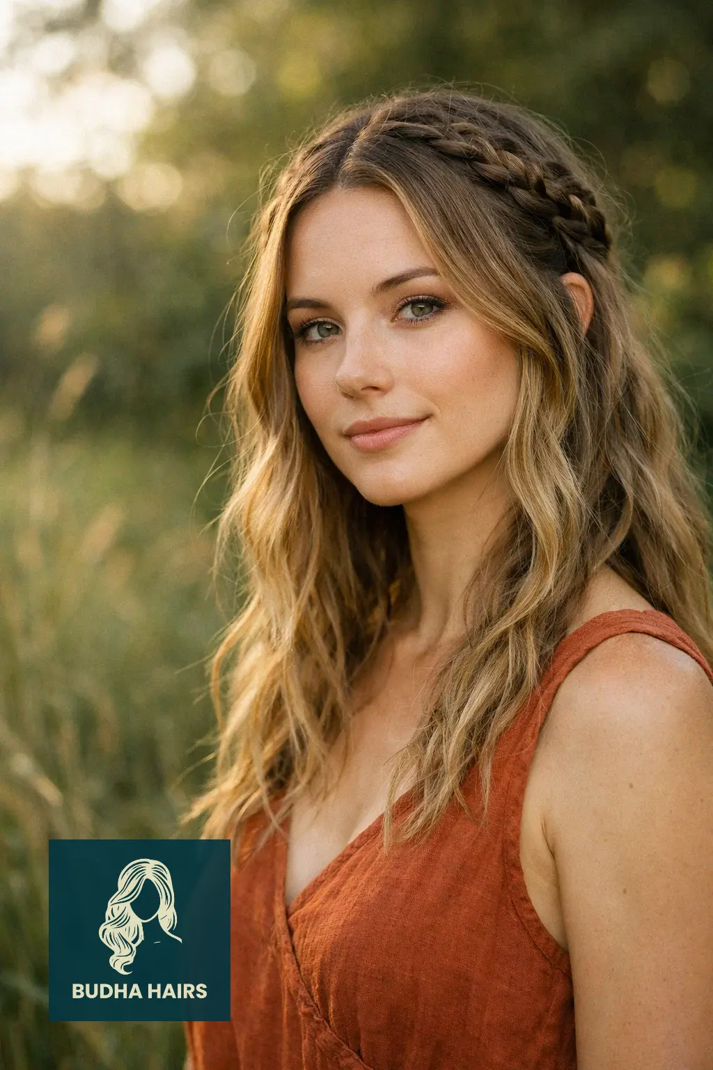 30 Bridal Shower Hairstyles for the Bride That Look Stunning 2 Boho Half-Up Braids with Texture