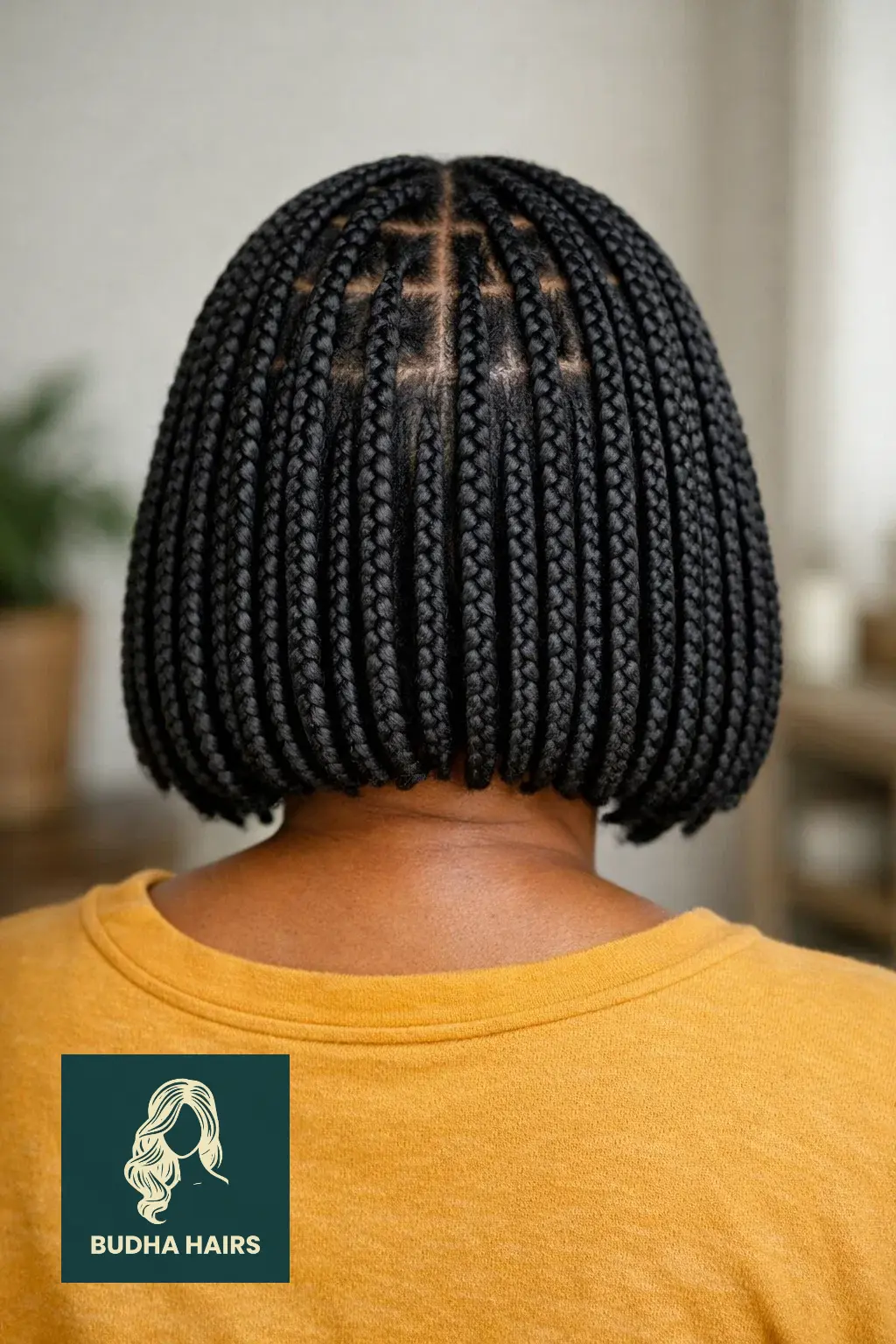25 Stunning Bob Hairstyles for Older Black Women to Refresh Your Look 8 Box Braid Bob