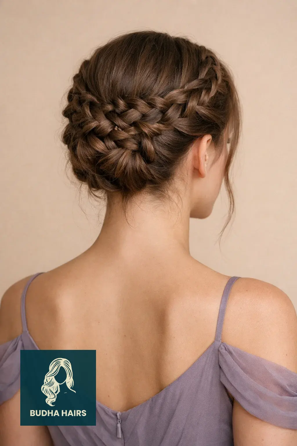 30 Stunning Prom Hairstyles for Medium Length Hair (2026 Trends) 4 Braided Crown Updo