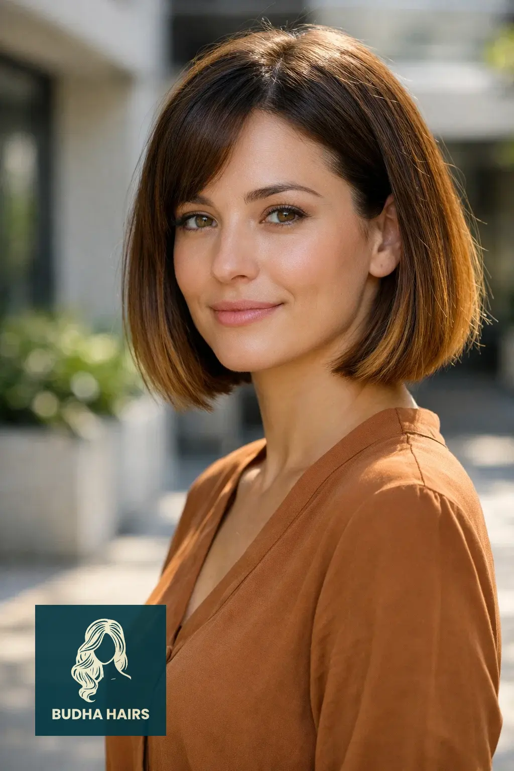 25 Best Brown Bob Hairstyles: Trendy Brunette Ideas for 2026 19 Bronze Brown Bob with Sun-Kissed Ends