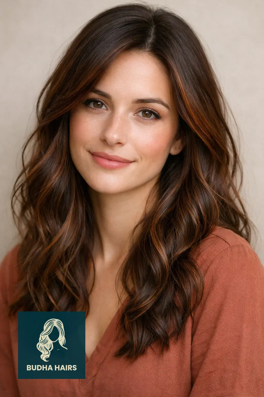 30 Best Red Copper Balayage Ideas for a High-Fashion Look 9 Cacao Brown with "Spicy Copper" Babylights
