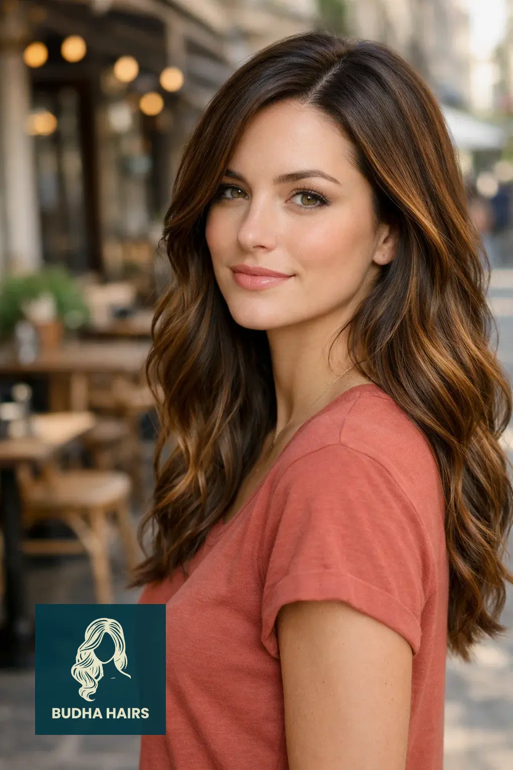 30 Best Honey Brown Balayage Ideas for an Expensive Look 9 Cacao Brown with "Spicy Honey" Babylights
