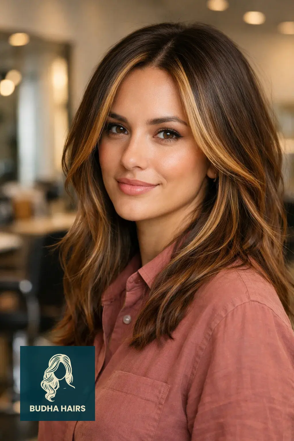 35 Best Hair Color for Brown Skin: Top Ideas for 2026 3 Caramel Ribbon "Face-Framing"