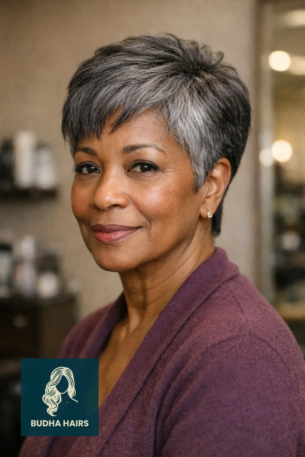30 Stunning Hairstyles for Older Black Women with Gray Hair You’ll Love 2 Chic Salt and Pepper Pixie Cut