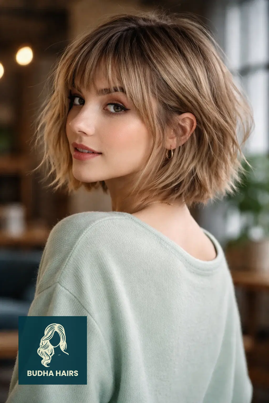 25 Flawless Fine Hair with Bangs Hairstyles: Volumizing Looks 2026 23 Choppy Bob with Short Fringe
