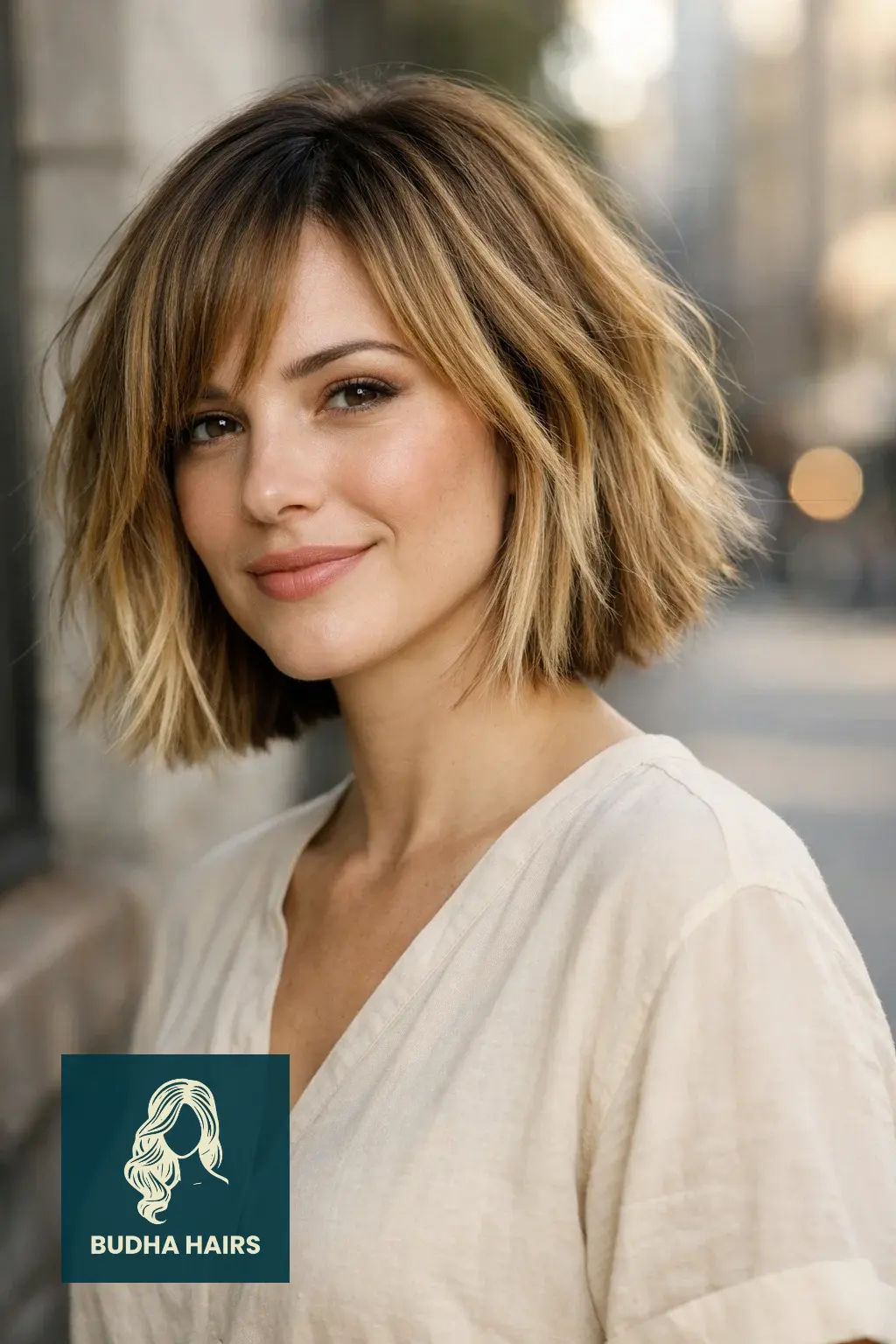 25 Best Choppy Bob Hairstyles for Fine Hair to Boost Volume 14 Choppy Bob with Sun-Kissed Balayage