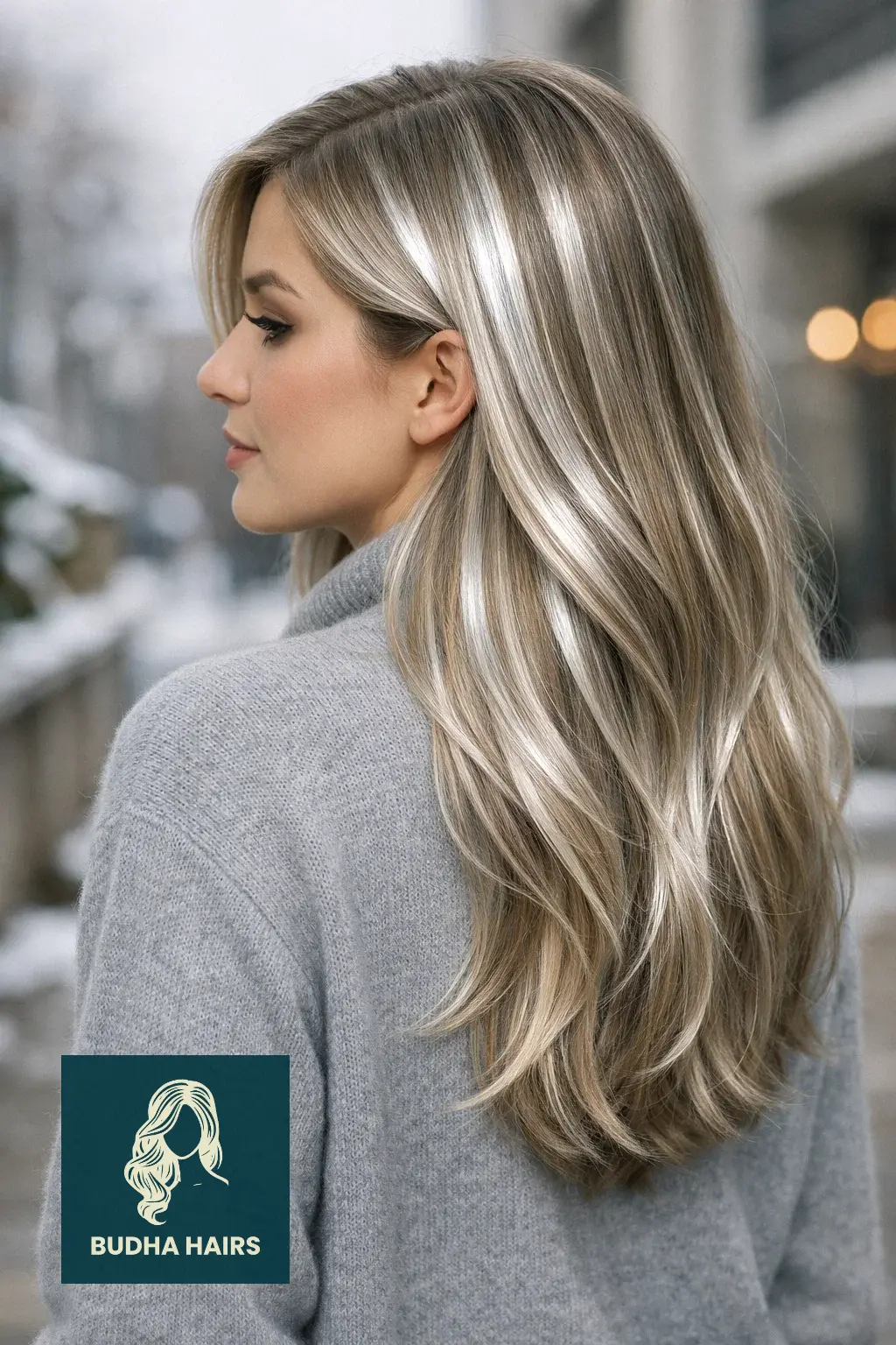 30 Best Winter Highlights for Blondes for an Arctic Glow 23 "Chrome Blonde" Metallic High-Lights