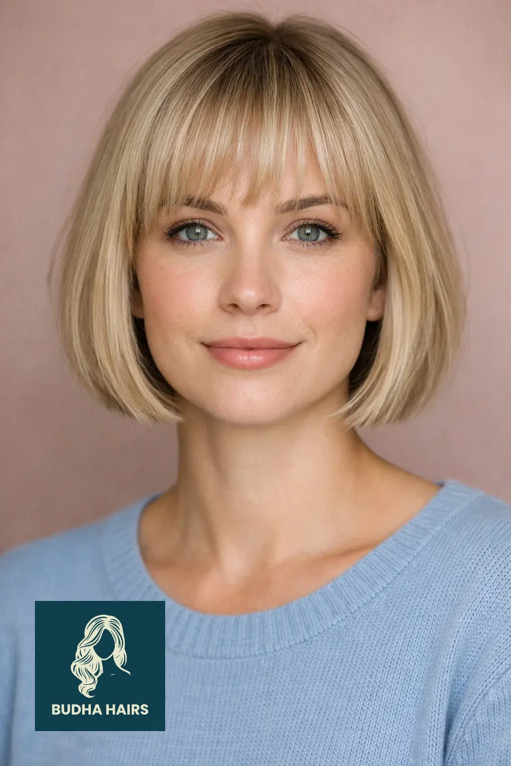25 Flawless Fine Hair with Bangs Hairstyles: Volumizing Looks 2026 1 Classic Bob with Wispy Bangs