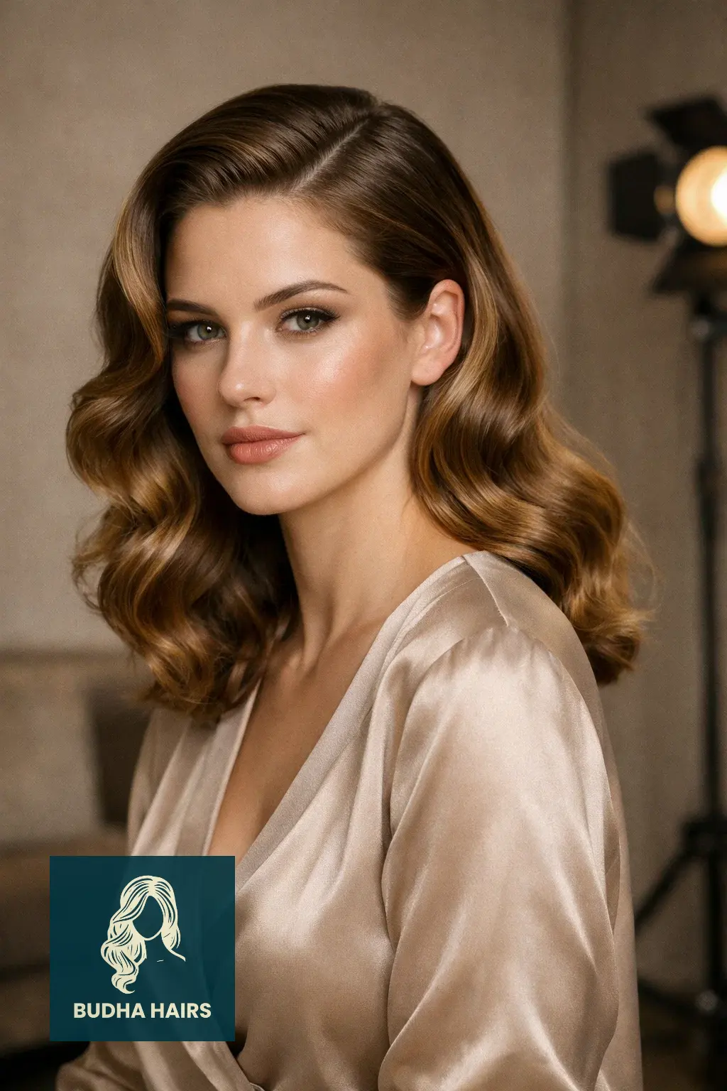 30 Bridal Shower Hairstyles for the Bride That Look Stunning 1 Classic Hollywood Waves with a Deep Side Part