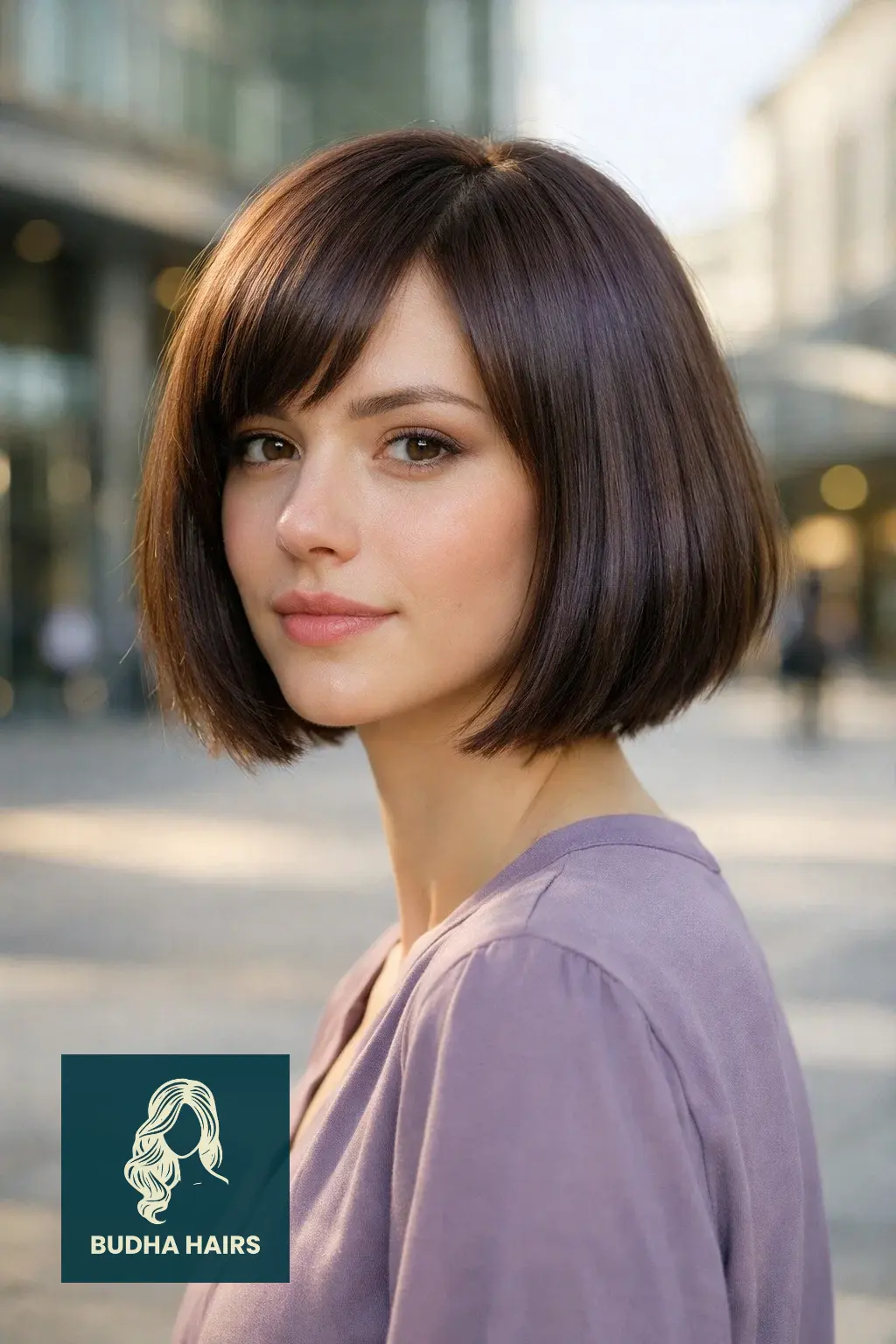 25 Best Brown Bob Hairstyles: Trendy Brunette Ideas for 2026 18 Cool Cacao Bob with Violet Undertones