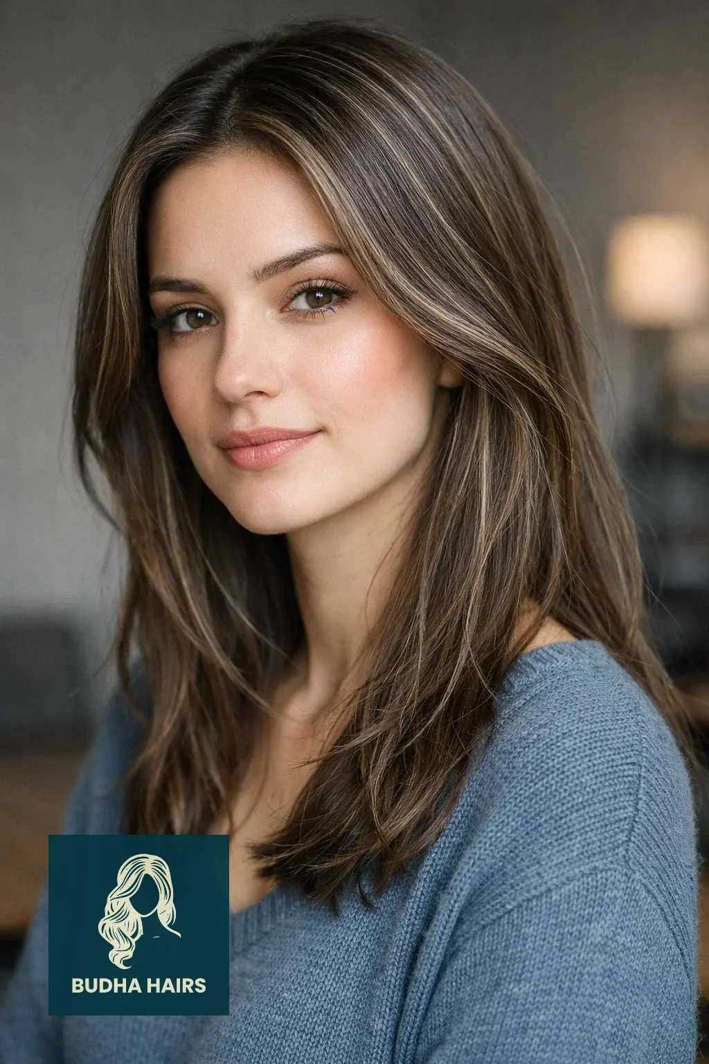 30 Best Brown Hair with Silver Highlights Ideas for 2026 17 Cool Cocoa with Silver Babylights