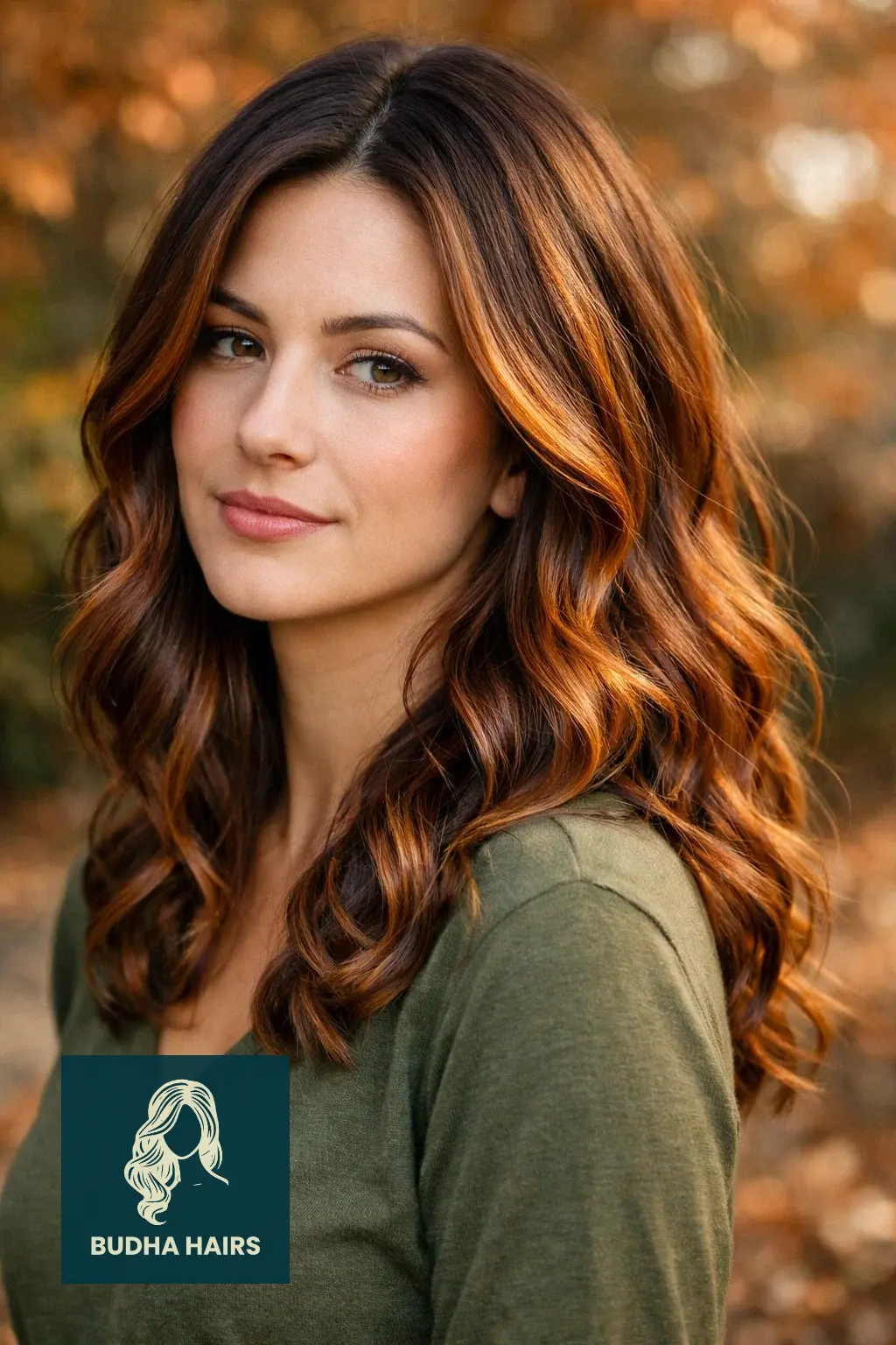 25 Must-Try Honey Blonde Balayage on Dark Hair Styles 13 Copper-Infused Honey Balayage