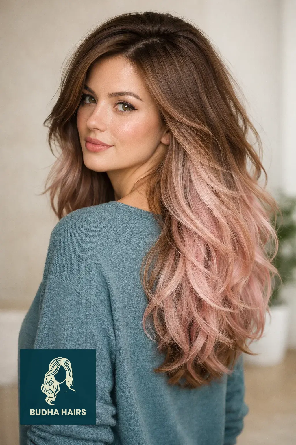 30 Best Pink Highlights in Brown Hair: Top Ideas for 2026 7 Cotton Candy Balayage for Volume