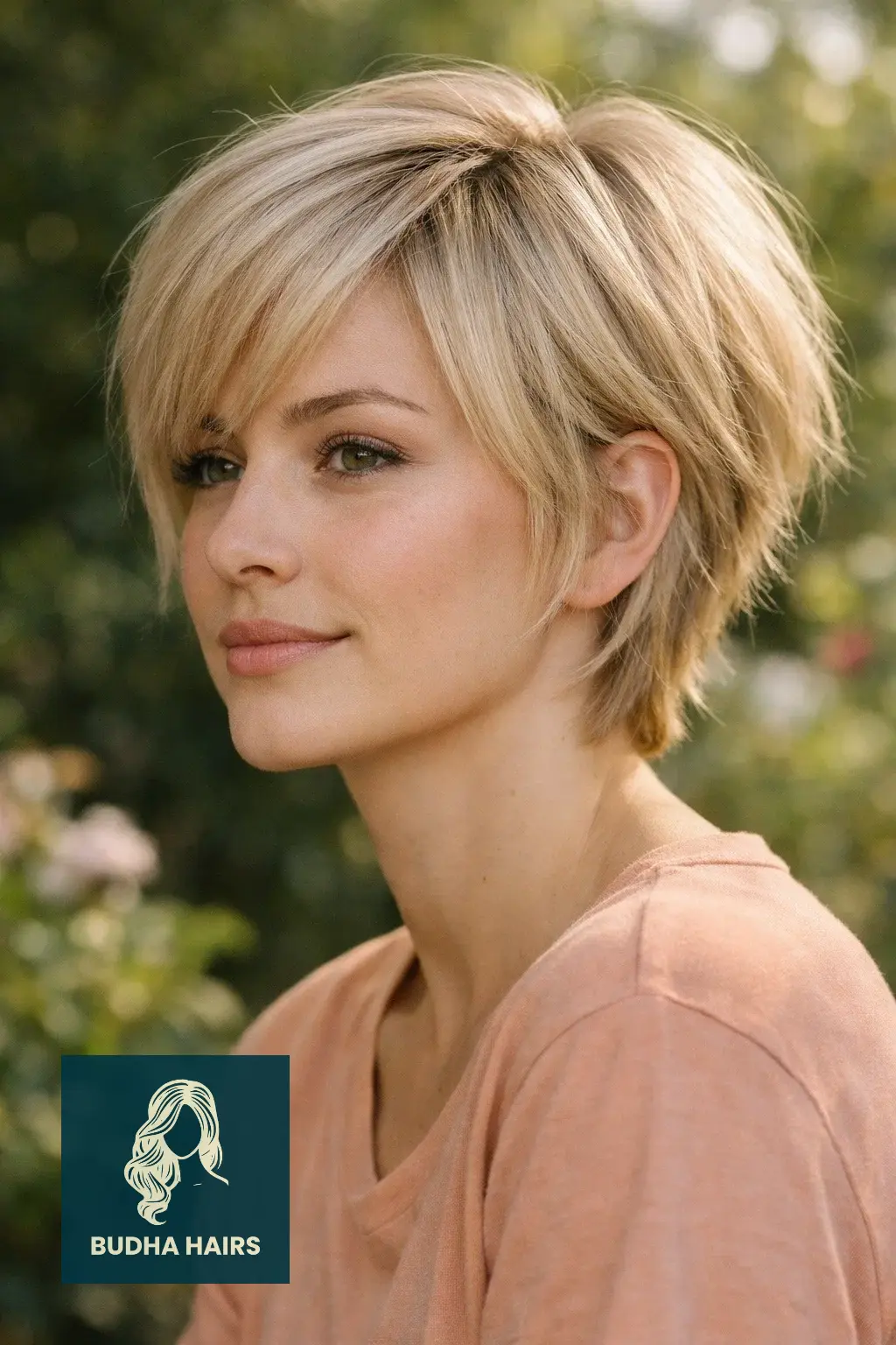 30 Blonde Bob Hairstyles That Look Fresh and Stylish 18 Creamy Beige "Bixie" Cut