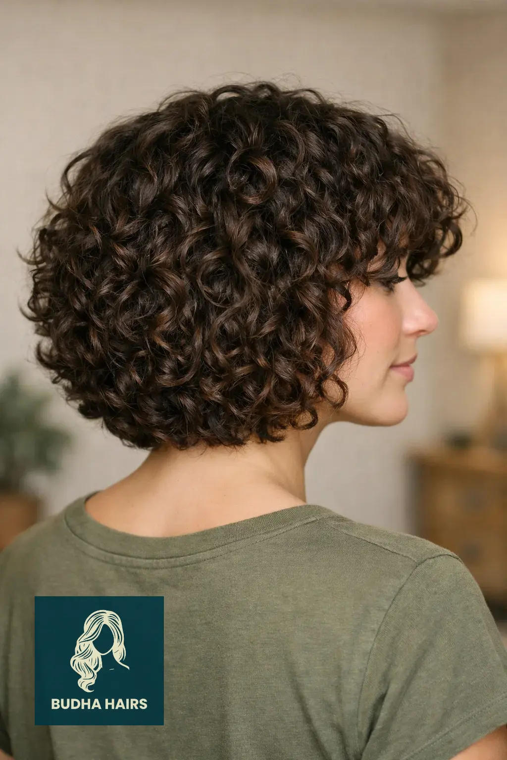 35 Best Bob Hairstyles with Bangs to Try Now 7 Curly Bob with Curly Bangs