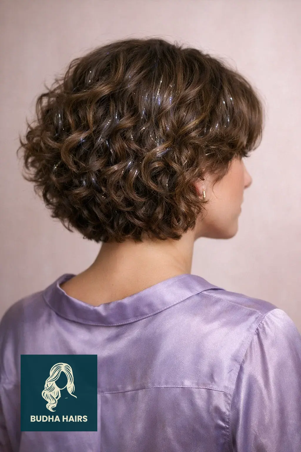 30 New Year’s Hairstyles for Short Hair Worth Trying 12 Curly Bob with a Tinsel "Shadow" Effect
