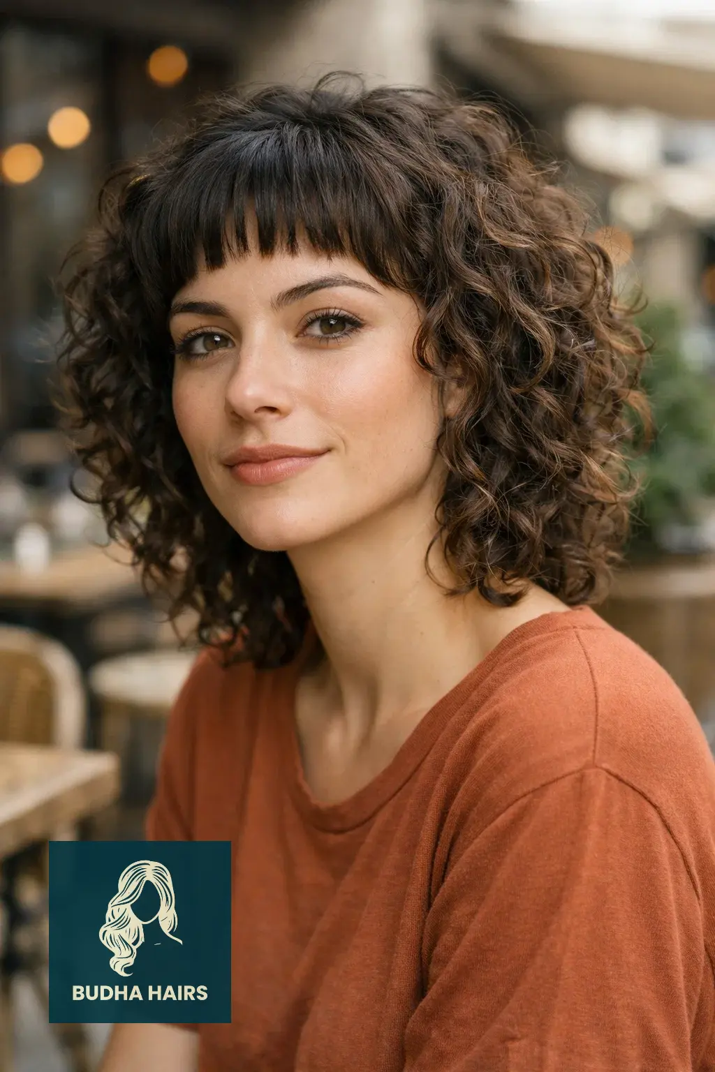 30 Face Framing Layers with Bangs That Add Soft Texture 25 Curly Shag with Micro Bangs