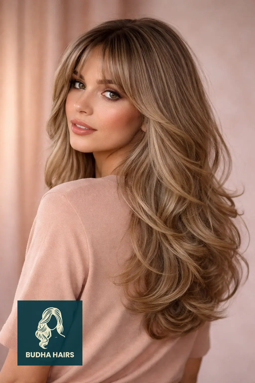 30 Bridal Shower Hairstyles for the Bride That Look Stunning 27 Curtain Bangs with Bouncy Blowout