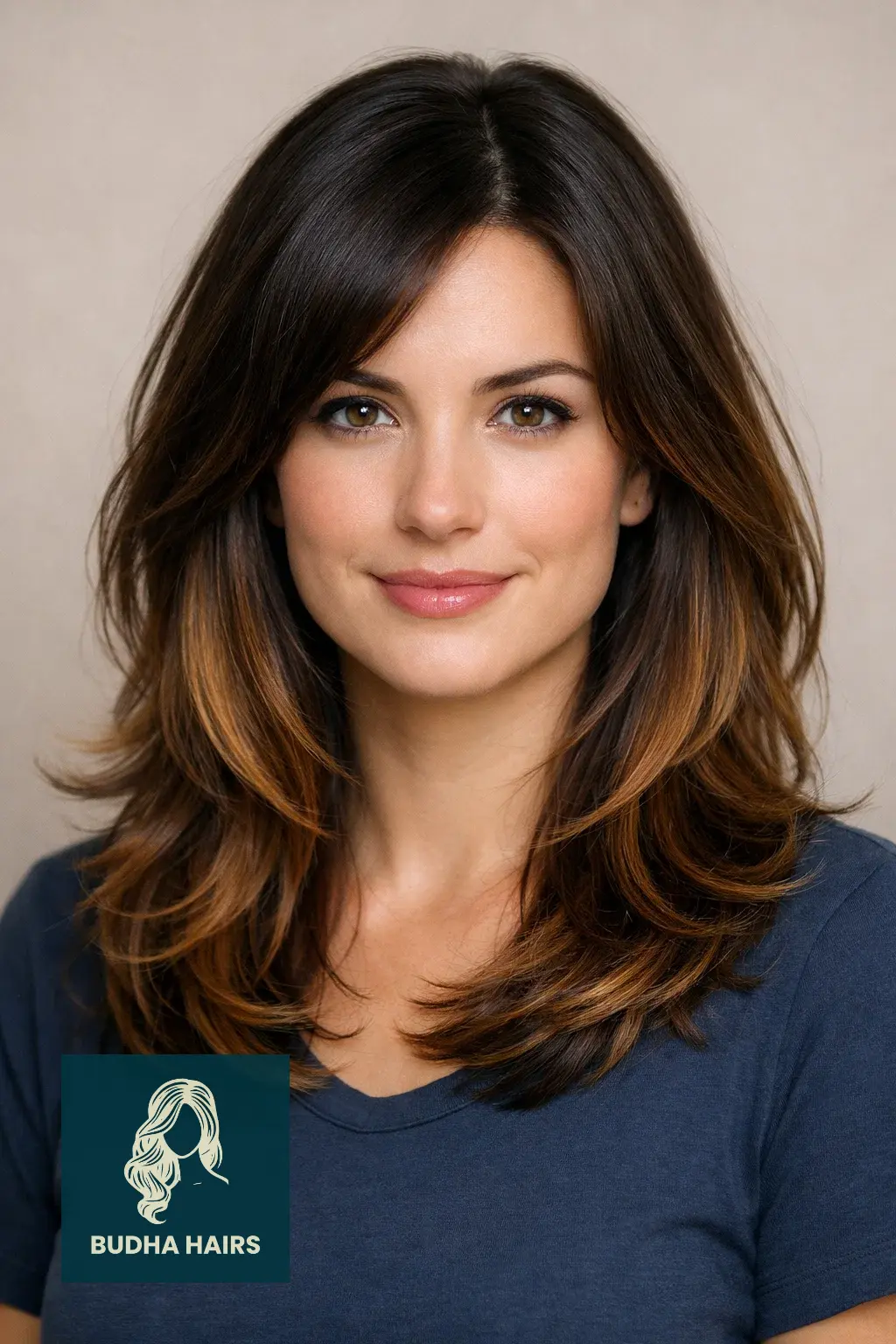 25 Must-Try Honey Blonde Balayage on Dark Hair Styles 8 Dark Chocolate Base with Honey Tips