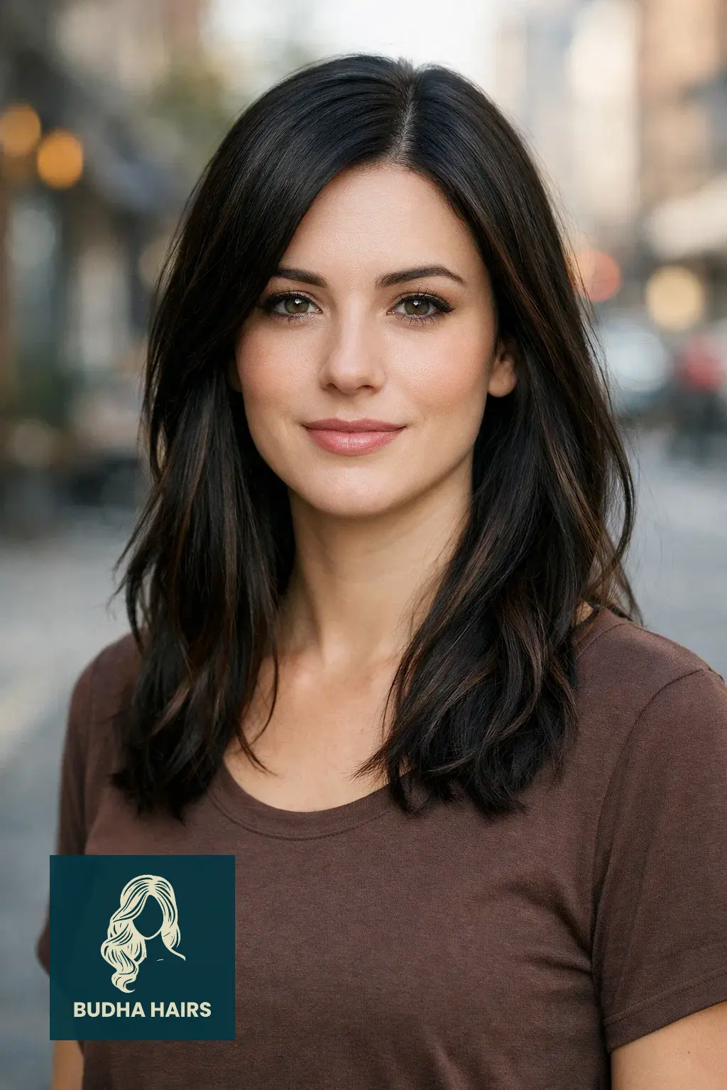 35 Best Black Hair with Brown Highlights: Top Ideas 2026 24 Dark Walnut "Micro-Lights" for Depth