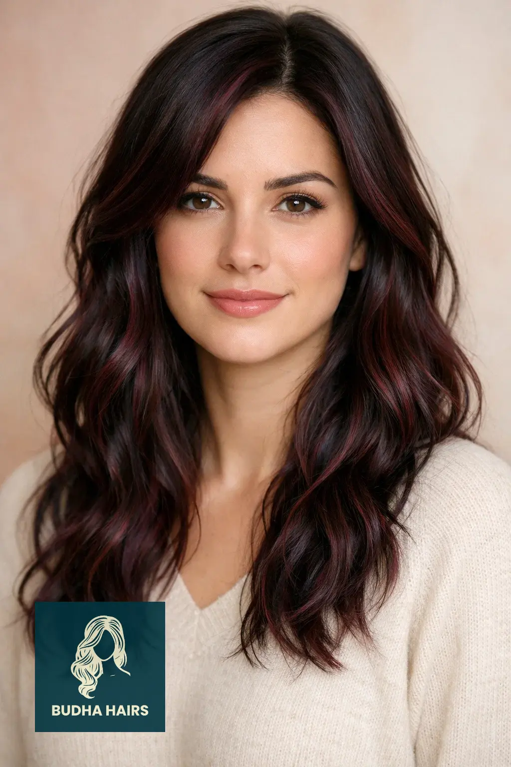 30 Winter Balayage Ideas for Brunettes with Cozy, Dark Tones 12 Deep Blackberry and Plum Brunette Blend
