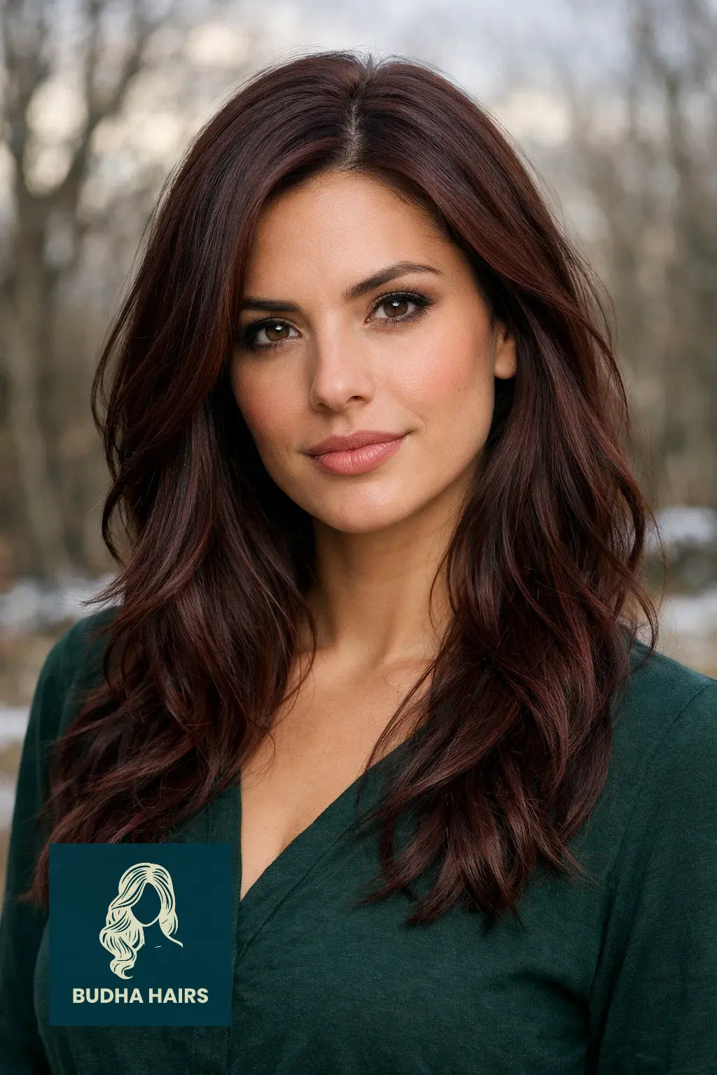 35 Best Hair Color for Brown Skin: Top Ideas for 2026 29 Deep Burgundy-Brown for Winter Depth