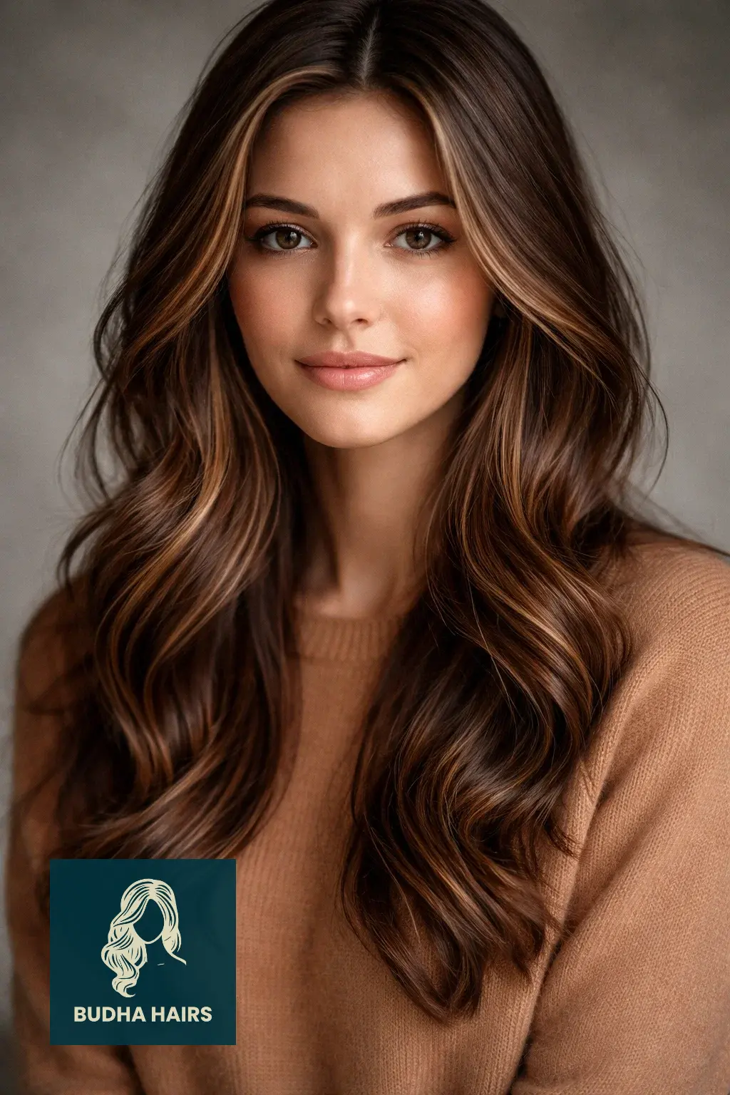 30 Best Winter Highlights for Brown Hair for an Expensive Look 17 Deep Mahogany with "Iced Bronze" Babylights