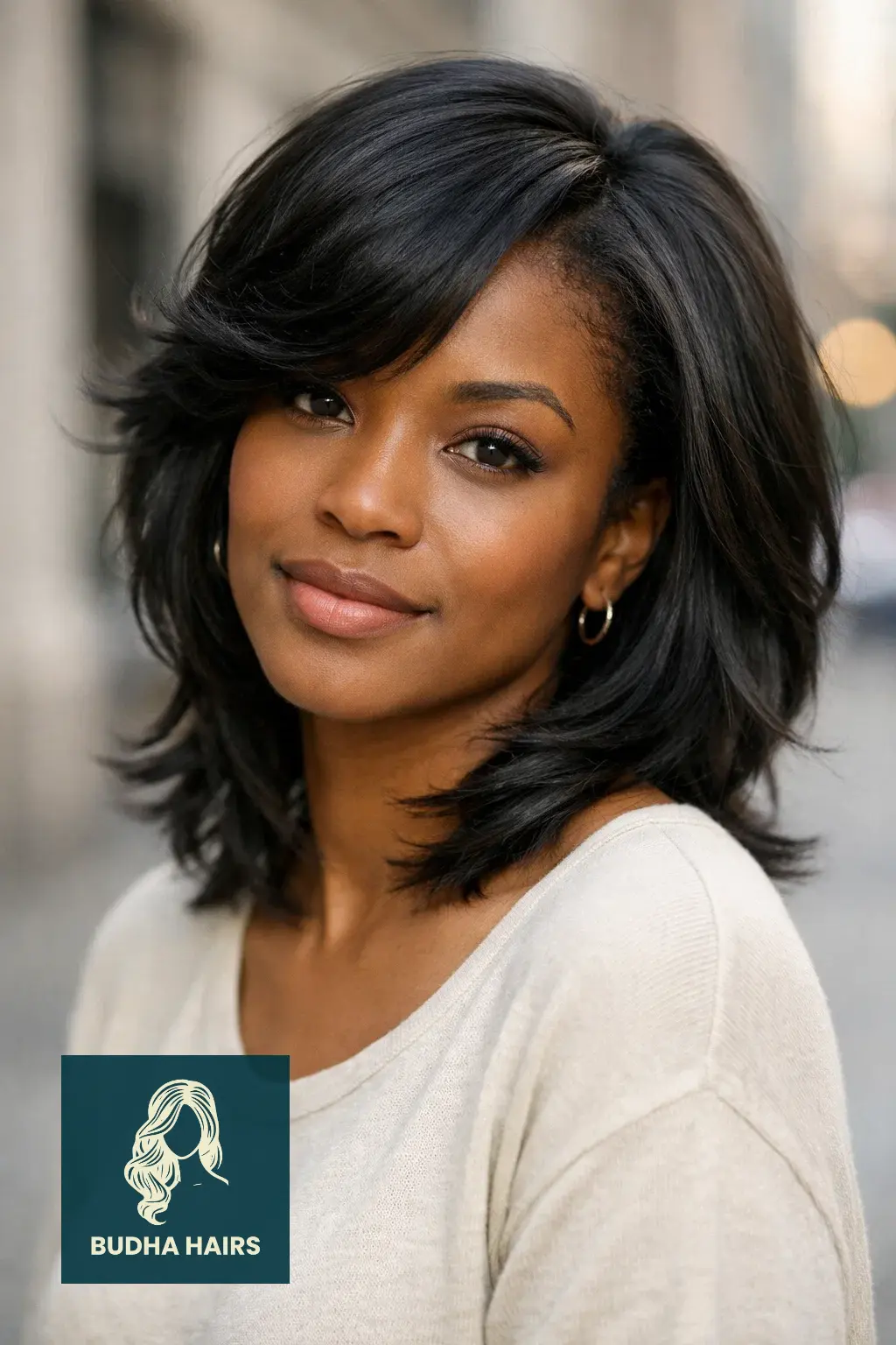 Feathered Hairstyles for Black Women: 30 Iconic & Modern Looks 17 Deep-Parted Feathered Side-Sweep