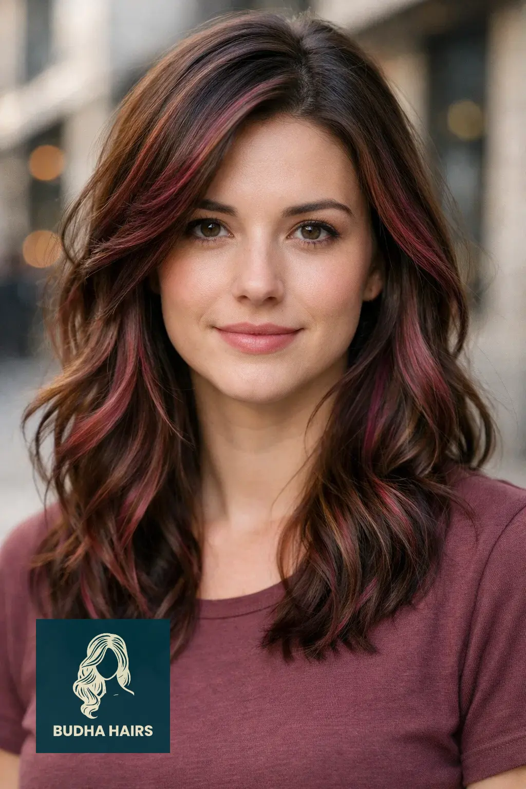 30 Best Pink Highlights in Brown Hair: Top Ideas for 2026 20 Deep Plum-Pink Highlights for Depth