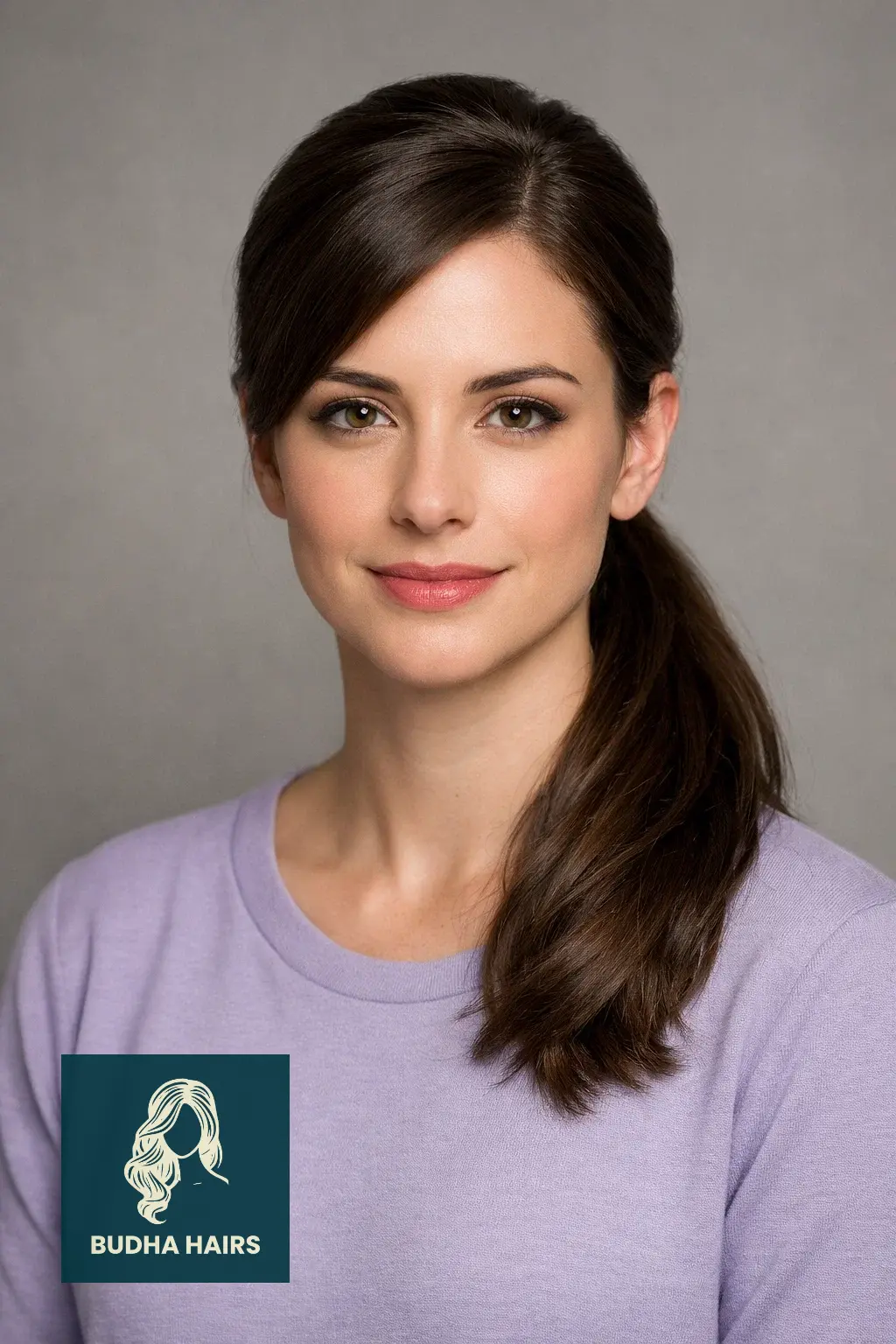 20 Gorgeous Side Part Hairstyles for Long Hair for Every Occasion 5 Deep Side-Parted Low Ponytail