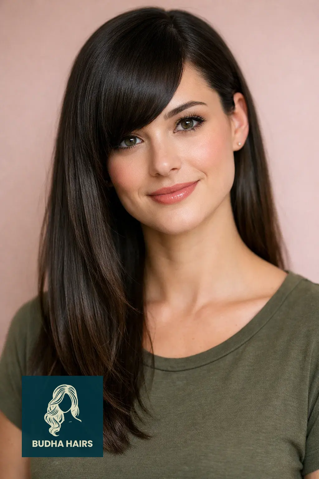 30 Straight Hairstyles That Look Sleek and Stylish 17 Deep Side-Swept Straight Fringe