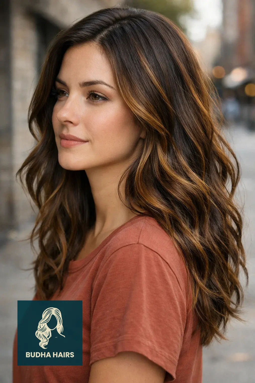 30 Best Honey Brown Balayage Ideas for an Expensive Look 12 Deep Walnut with Honey Pintura Details