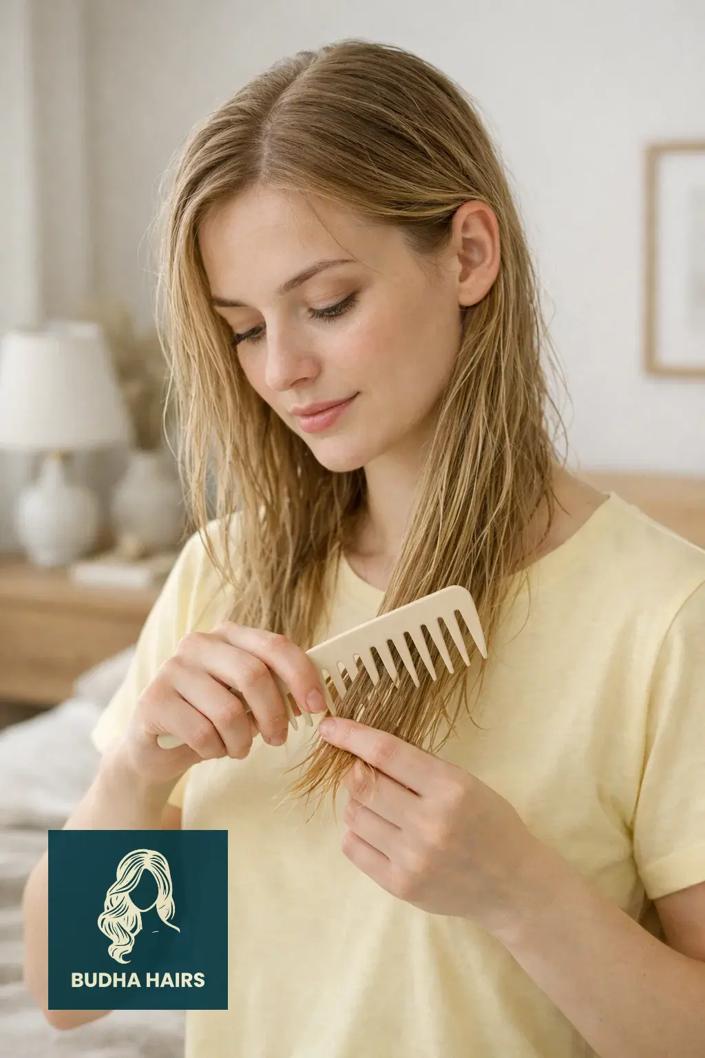 10 Steps on How to Fix Damaged Thin Hair (Expert Routine) 7 Detangle from the "Bottom Up"