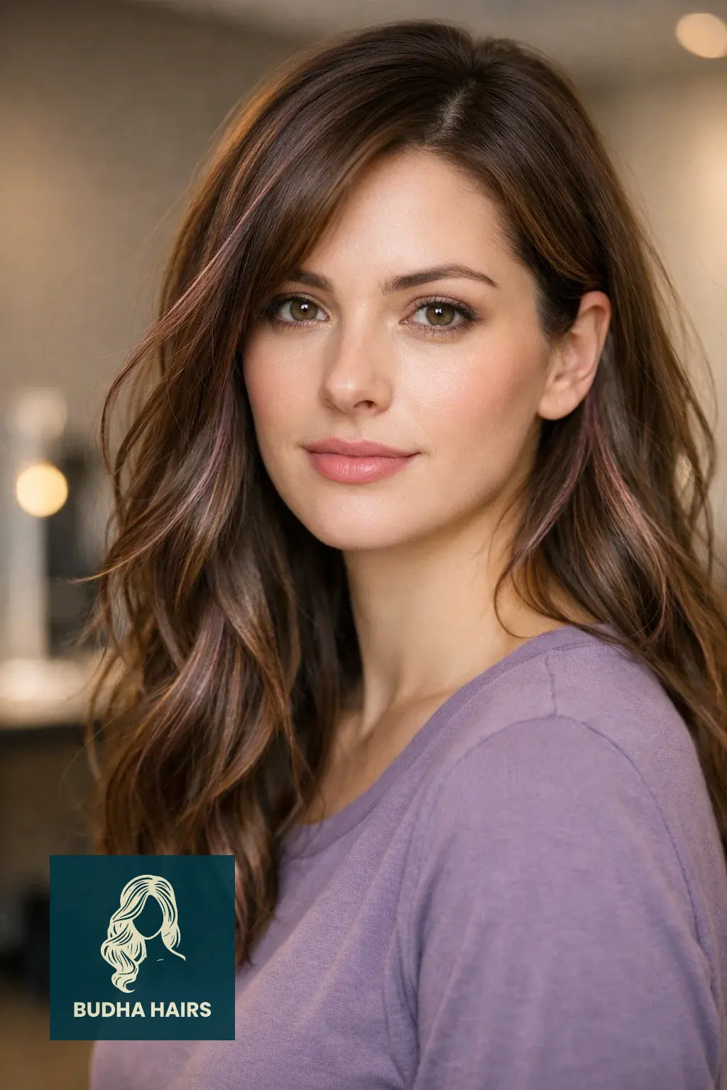 30 Best Pink Highlights in Brown Hair: Top Ideas for 2026 18 Dusty Lavender-Pink "Micro-Lights"