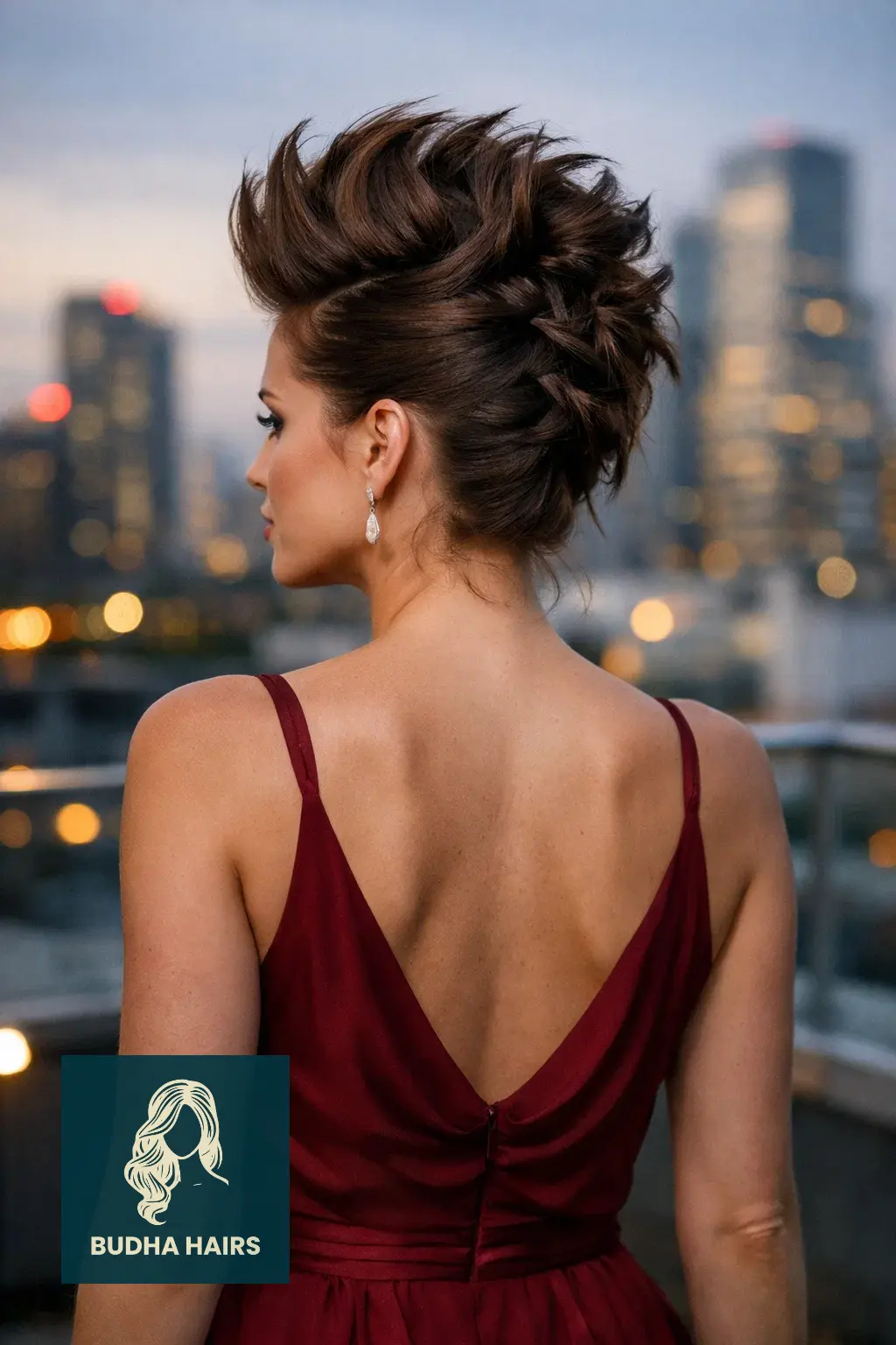30 Stunning Prom Hairstyles for Medium Length Hair (2026 Trends) 16 Edgy Faux Hawk Updo