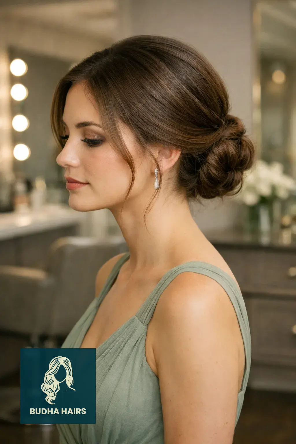 30 Stunning Prom Hairstyles for Medium Length Hair (2026 Trends) 2 Elegant Low Chignon
