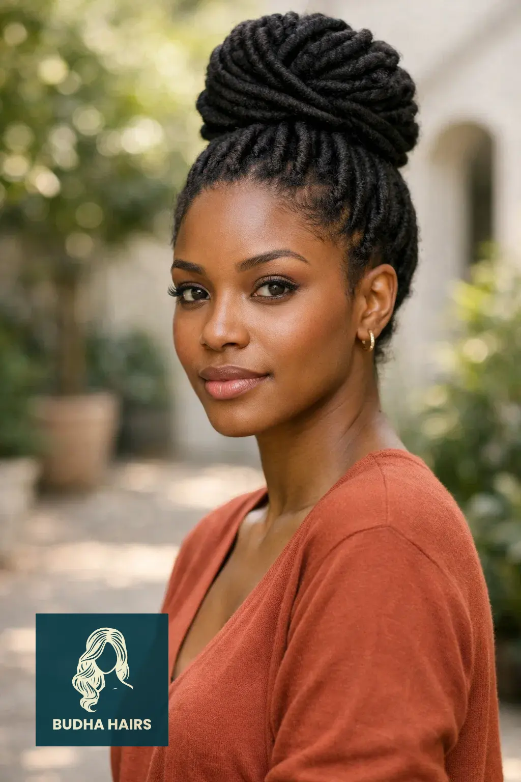 30 Chic Elegant Hairstyles for Black Women That Exude Confidence 6 Faux Locs High Bun