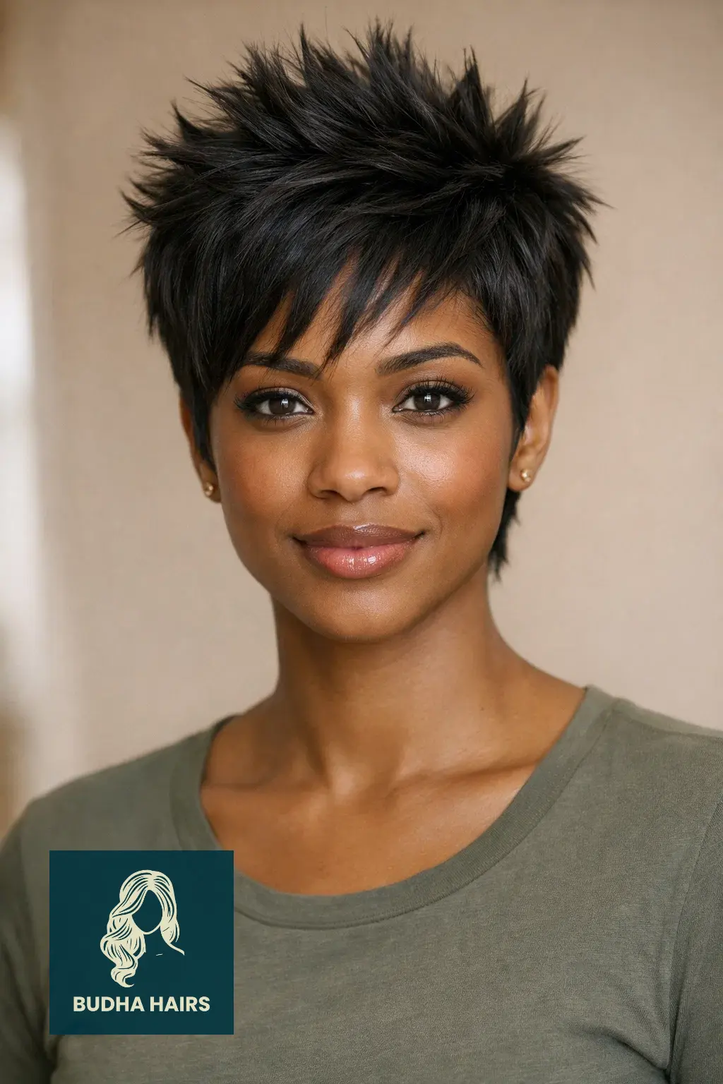 Feathered Hairstyles for Black Women: 30 Iconic & Modern Looks 28 Feathered Pixie with a Spiked Crown