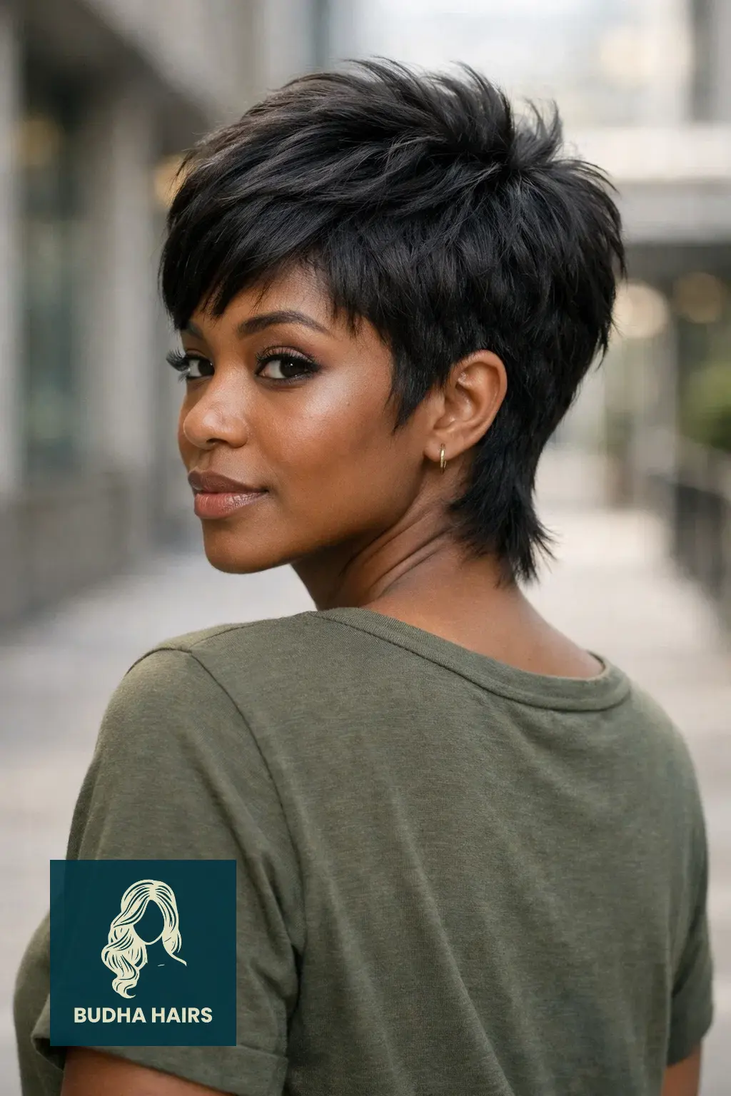 Feathered Hairstyles for Black Women: 30 Iconic & Modern Looks 11 Feathered Pixie with an Extended Nape