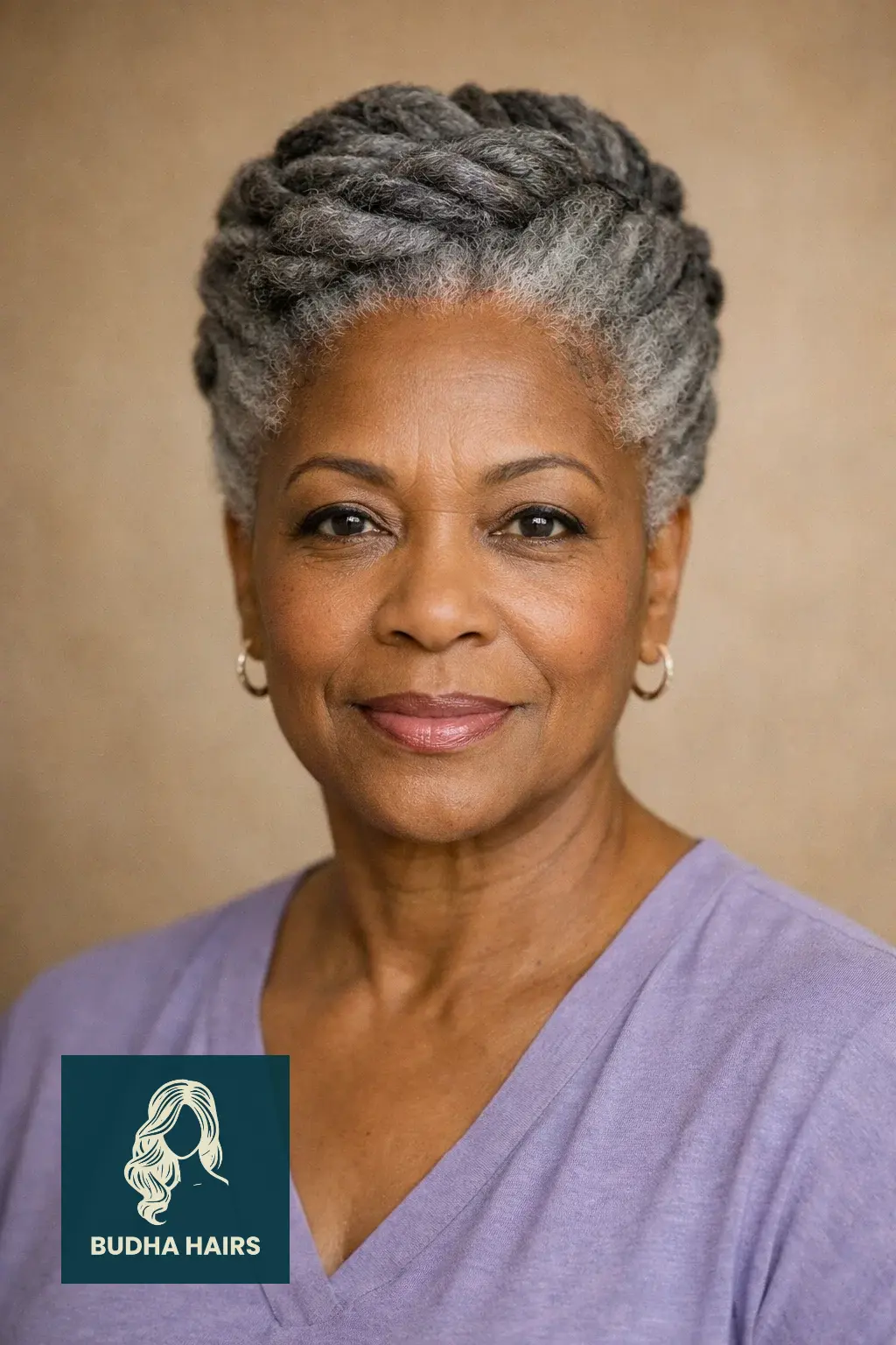 30 Stunning Hairstyles for Older Black Women with Gray Hair You’ll Love 21 Flat Twist Updo