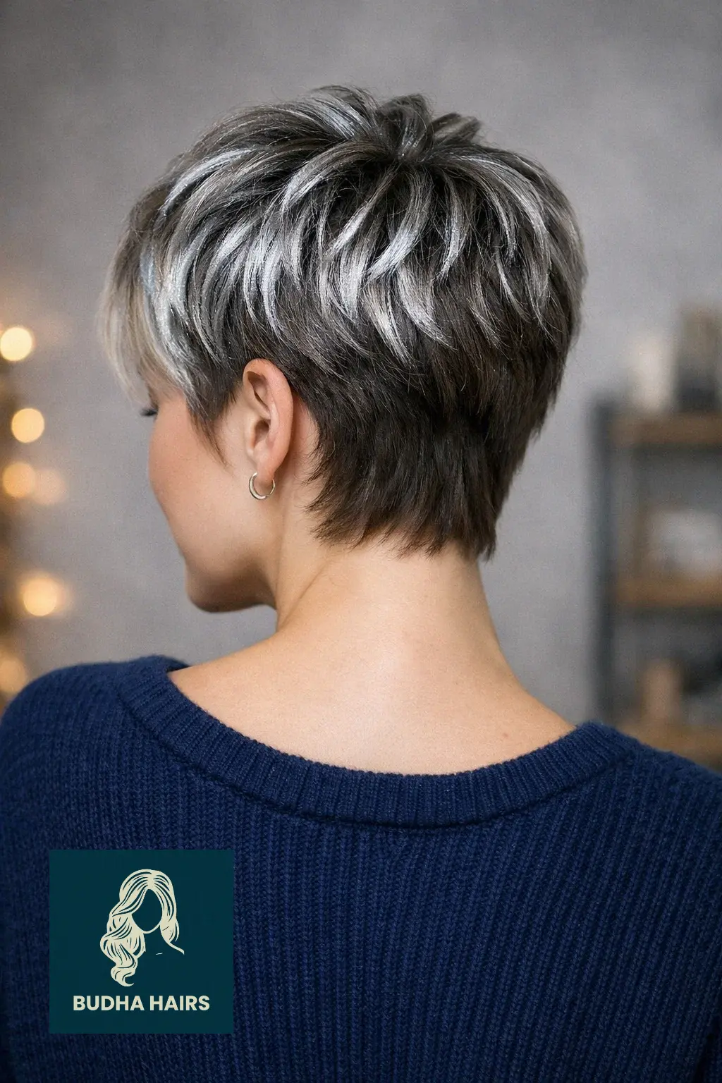 30 New Year’s Hairstyles for Short Hair Worth Trying 8 Frosted Tips with Temporary Metallic Wax