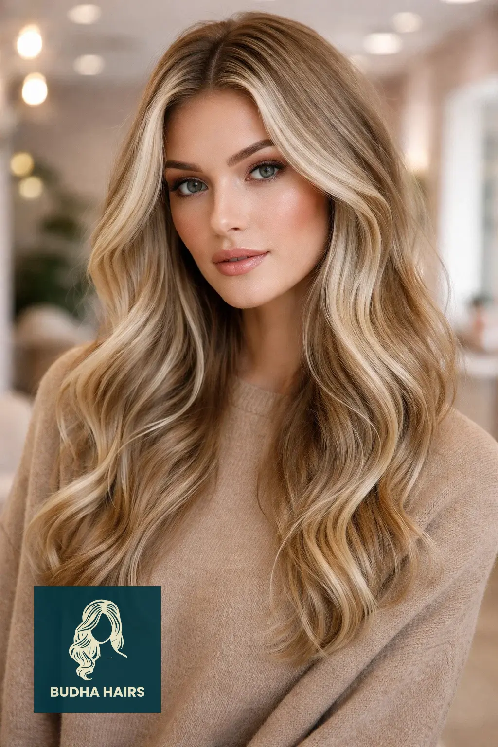 30 Best Winter Highlights for Blondes for an Arctic Glow 2 Frosted Vanilla and Cream Ribboning
