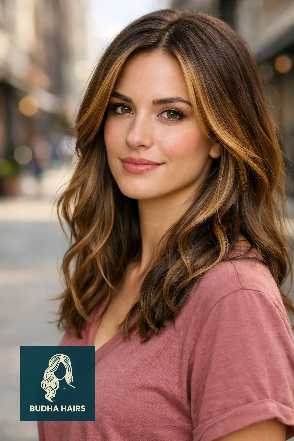 30 Best Honey Brown Balayage Ideas for an Expensive Look 2 Golden Honey and Walnut Face-Framing
