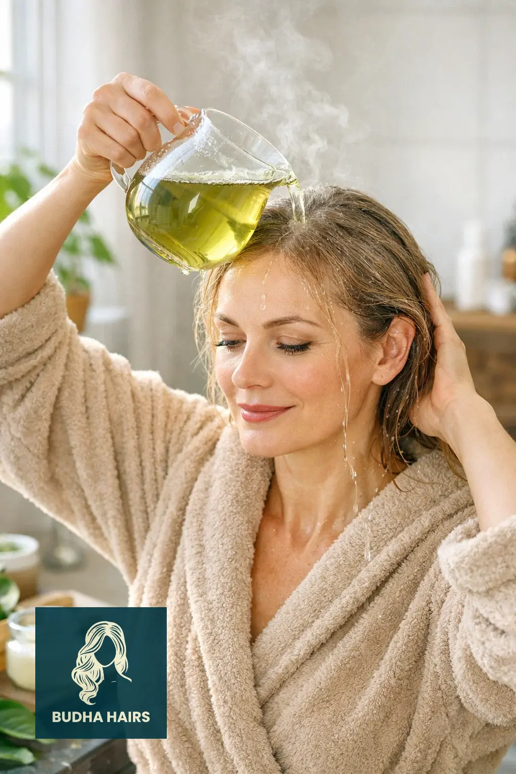 Natural Remedies for Hair Growth for Faster, Fuller Hair 9 Green Tea Rinse (EGCG)