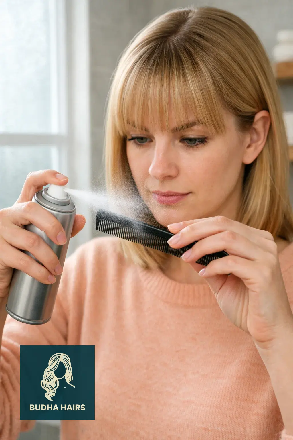 How to Keep Bangs from Splitting: 15 Expert Styling Tips 7 Hairspray on the Comb, Not the Hair