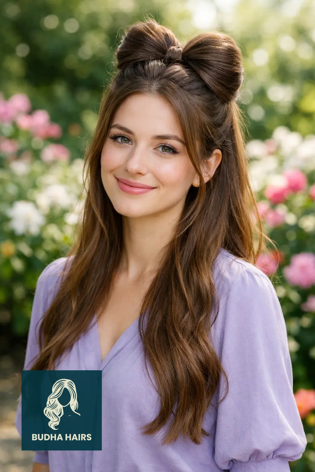 30 Elegant Hairstyles for Long Hair: Stunning Trends for 2026 13 Half-Up Hair Bow